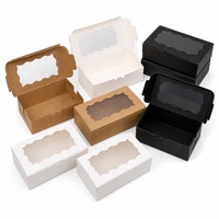 Boîte en papier kraft rigide personnalisable, fermeture magnétique alimentaire, logo personnalisé, revêtement UV, doublure en éponge pour l'emballage de pâtisseries et de produits de boulangerie