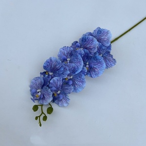 Flor Artificial de Seda Azul, Rosa, Hortensia, Orquídeas, Azul Marino, Azul Real, Azul Pavo Real, <span class=keywords><strong>Iris</strong></span> Marino - Product Image 6