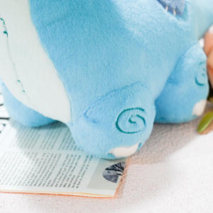 Jouet en peluche rhinocéros NFC personnalisé OEM, poupée animale de dessin animé Kawaii en silicone brodé anti-stress pour filles - Product Image 5