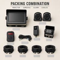 Système de surveillance de véhicule BSD avec entrée AHD CVBS, écran partagé, enregistrement en boucle, contrôle tactile pour la sécurité des camions, bus, camping-cars et flottes