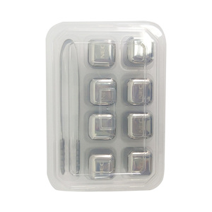 Venta al por mayor de acero inoxidable whisky fresco enfriador de lujo piedra de hielo <span class=keywords><strong>espejo</strong></span> pulido <span class=keywords><strong>cubo</strong></span> de hielo con logotipo láser - Product Image 6