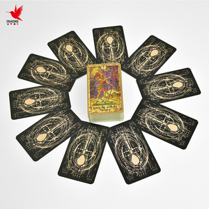 <span class=keywords><strong>Baraja</strong></span> de cartas de Tarot Melanated Vintage de lujo con estampado tradicional personalizado, <span class=keywords><strong>baraja</strong></span> de cartas de Tarot Premium con juego de guía - Product Image 4