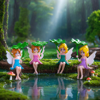 Figurines de fées miniatures, petites fées fleuries, mini-ornements d'elfes pour jardin de fées DIY, pot de fleurs, bonsaï, micro-paysages décoratifs
