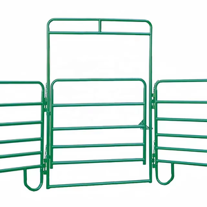 แผงรั้ว/แผงม้า12ฟุตเคลือบสังกะสีแบบจุ่มร้อนใช้สำหรับงานหนักเคลือบผงจากอเมริกา - Product Image 4