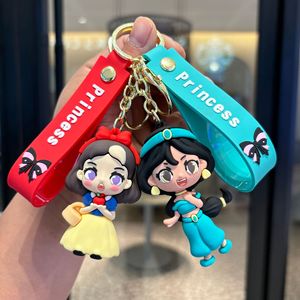 Llavero de Plástico con Colgante de las Princesas Blancanieves, Sirenita, Frozen y Rapunzel para Mochila, Llaves de Coche, Regalos Colgantes para Parejas - Product Image 3