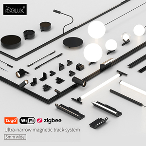 DGLUX Smart Tuya Zigbee Wifi 2.4G <span class=keywords><strong>Led</strong></span> Track Light Linear <span class=keywords><strong>Spot</strong></span> Magnetic Light DC24V Aluminium Noir Aimant Track <span class=keywords><strong>Rail</strong></span> - Product Image 3