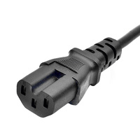 Cordon d'alimentation adaptateur IEC C14 vers C15 de longueur personnalisée avec caoutchouc 100 % cuivre pur pour ordinateur et bouilloire électrique