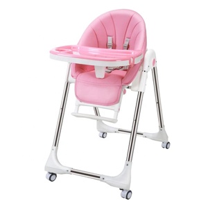 Upgrade <span class=keywords><strong>seggiolone</strong></span> per neonati e bambini regolabile pieghevole <span class=keywords><strong>seggiolone</strong></span> da pranzo con ruote - Product Image 4