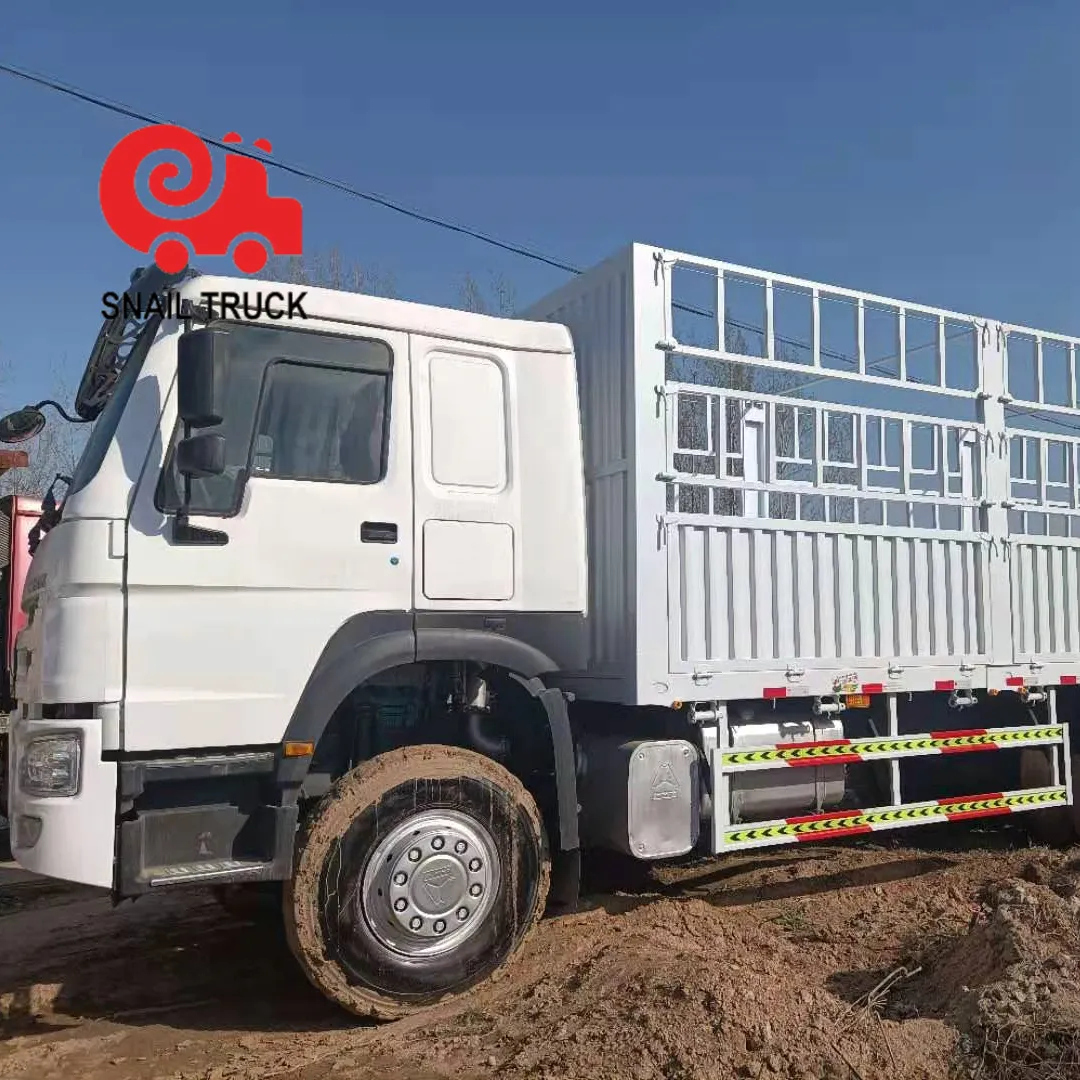 Used Cargo Truck Chinese Sinotruk 336HP 371HP 6x4 10 Wheeler Cargo Truck Used Flatbed Trailer Truck