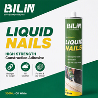 Colle transparente sans clou de 300 ml, adhésif à forte adhérence pour miroir, carrelage, moulures murales et construction, écologique, marque OEM BILIN