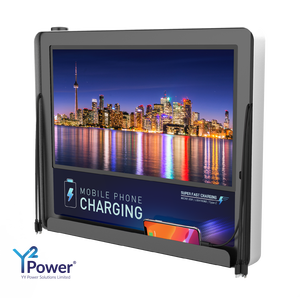 Y2Power IZA-estación de carga de señalización Digital, 21,5 ", estación de carga para publicidad de vídeo, cargador de teléfono móvil - Product Image 1