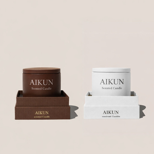 AIKUN Classic Gift Box <strong>Custom</strong> Logo Handmade Aromatherapy <strong>Candle</strong> Home Living Room Warm Cozy Atmosphere Scented <strong>Candle</strong> - Product Image 2