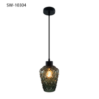 Lustre suspendu simple en verre soufflé contemporain, style nordique, coloré, pour salle à manger, café, maison, moderne