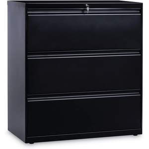 Alera 36\" X 18.63\" X 40.25\" Black Lateral File with 3 Legal/Letter/A4/<b>A5</b>-Size Drawers - Product Image 2