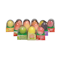 Vente en gros de crèmes glacées exotiques en forme de fruits 3D, saveurs mélangées mangue, pêche, raisin, fraise
