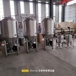 GHO 300L SUS 304 konik fermentör ev bira fermantasyon tankı için Chiller ile