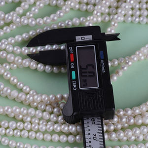 Perlas naturales de agua dulce de forma redonda Akoya de 4-5mm para la fabricación de joyas - Product Image 6