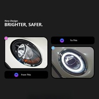 HETOP Mini F55 Phare 2014-2019 F56 F57 F54 LED Mise à niveau des feux Phare Feux de jour Accessoires automobiles pour BMW