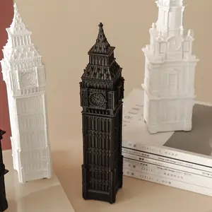 Işık lüks İngiliz londra klasik landmark yapı saat kulesi çalışma dekorasyon
