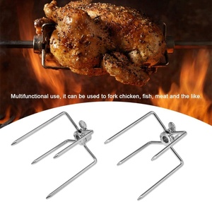 Xách tay <span class=keywords><strong>BBQ</strong></span> phụ kiện Hàn gà chịu nhiệt nướng Rotisserie thịt dĩa cho cắm trại & Than Gà <span class=keywords><strong>BBQ</strong></span> - Product Image 6