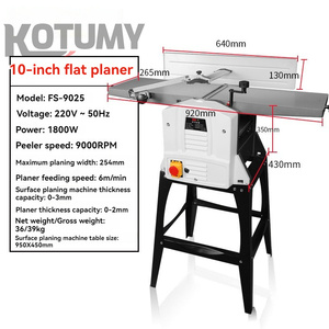 Máy bào gỗ đa năng 220V 10 inch, dùng cho gia đình, bào phẳng và bào dày bề mặt - Product Image 5