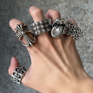 Модное ювелирное кольцо Cx из нержавеющей стали с золотым покрытием, трендовое, роскошное, с инкрустацией цирконом, многослойное, с защитой от потускнения - Product Image 2