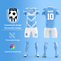 Échantillon Gratuit En Gros Ensembles de Maillots de Football Uniformes de Soccer Impression Dégradée par Sublimation Entièrement Personnalisables