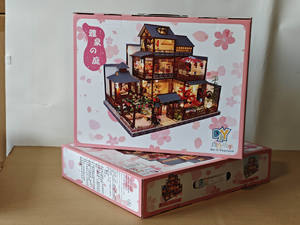 Antiche case delle bambole fai da te Miniature 1:12 in legno grande casa delle bambole in miniatura Kit di legno artigianato casa delle bambole in legno accessori - Product Image 6