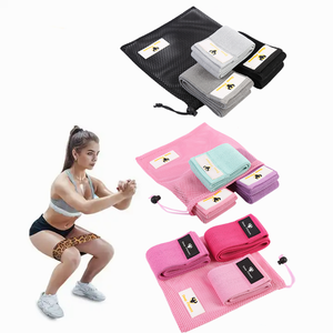 Widerstand Stoff Stoff Booty Bänder für Übung Ausarbeiten von dicken Beinen Hüfte Gesäß Gesäß enthält <span class=keywords><strong>2</strong></span> Sprungseilset - Product Image 6