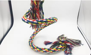 Giocattolo uccello corda posatoi arrampicata corda 100% Bungee giocattoli di cotone per l'uccello in piedi - Product Image 4