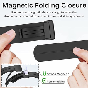 Cinturini da polso in Silicone di lusso per <span class=keywords><strong>apple</strong></span> <span class=keywords><strong>Watch</strong></span> 8 10 Se <span class=keywords><strong>Ultra</strong></span> 41mm 45mm 46mm <span class=keywords><strong>cinturino</strong></span> magnetico personalizzato 49mm - Product Image 3