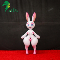 Hongyi 2026 Nouveau Design Lapin Gonflable Blanc Amusant Adorable Fille Lapin Gonflable Sexy