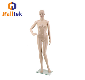 Yüksek Kaliteli Spor Seksi Büyük Göğüslü Ayakta Duran Fiberglas Manken Beyaz Kadın - Product Image 6