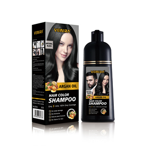 Champú para teñir el cabello 3 en 1, champú herbal para teñir el cabello para mujeres y hombres, bueno para cubrir el champú para cabello gris - Product Image 1