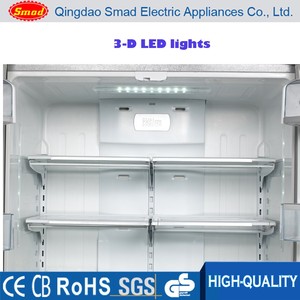 Faible <span class=keywords><strong>consommation</strong></span> <span class=keywords><strong>d</strong></span>'énergie 438L Refroidissement par air Réfrigérateur à congélateur encastré à deux portes à montage inférieur pour usage domestique BCD-438W(BI) - Product Image 5