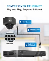 4COVR 16-Kanal 4K PoE NVR Kit 4TB HDD 16 Stück 8MP Außen- und Innen-Nachtsicht-Kameras mit KI für Heim- und Geschäftsüberwachung CCTV-Kamerasystem