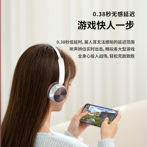 Audífonos Inalámbricos Retro Clásicos con Bluetooth, Carga Tipo-C, Control por Botones, Material Plástico, para Uso con Teléfono Móvil - Product Image 3