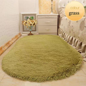 Tapis en fourrure épaisse de forme ovale, taille personnalisée, changeant de couleur, Alfombra Peluda De <span class=keywords><strong>La</strong></span> Sala De Estar, tapis de salon moelleux, tapis de sol - Product Image 6
