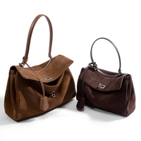 Sac fourre-tout vertical en cuir grainé véritable, double poignée, coutures verticales, luxe discret, logo personnalisé en relief, vente en gros - Le plus populaire