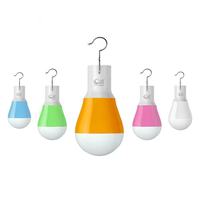 Lampe de camping LED blanche en ABS rechargeable par USB 5W personnalisable, ampoule d'éclairage d'urgence portable avec fonction de suspension, certifiée