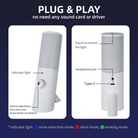 Support de microphone de karaoké à main micro d'ordinateur enregistrement en studio pour jeux live streaming chant podcast