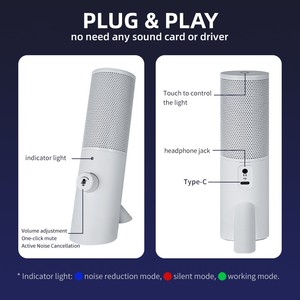 Support de microphone de karaoké à main micro d'ordinateur enregistrement en studio pour jeux live streaming chant podcast - Product Image 4