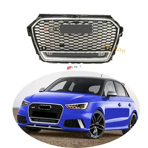 High quality car grill upgrade RS1 honeycomb style front bumper grille for Audi A1 8X S1 LCI 2016 2017 2018