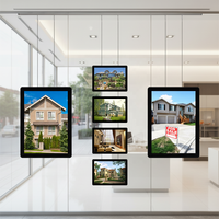 Cadre d'affichage lumineux LED ultra-mince en acrylique pour agences immobilières – Boîte à lumière publicitaire suspendue pour vitrine