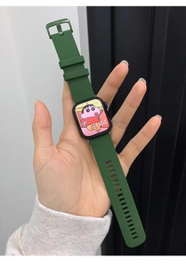 FORWELLENY-Correa de reloj inteligente de lujo, pulsera de silicona con cabeza plana de repuesto <span class=keywords><strong>para</strong></span> Samsung - Product Image 4