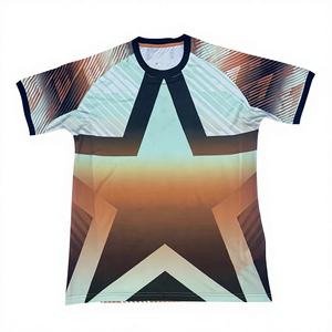 2627 Edisi Khusus Setelan Sepak Bola Poliester Bernapas dengan Lengan Pendek Desain Cetak untuk Musim Panas - Product Image 3