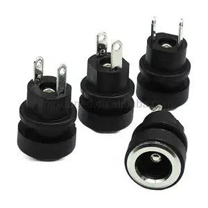 PJ-392A 3/4 Pin 3.5 Mm Audio Jack Socket 3/4 Paal Stereo Soldeer Paneel Mount 3.5 Mm Hoofdtelefoon Vrouwelijke Socket Connector Met Moer