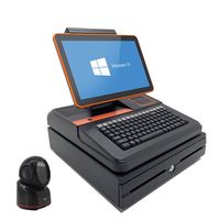 Écran tactile capacitif multi-touch Windows 7/10 Pos I3/I5/I7 Système 4+64G Tout-en-un Ensemble de machine Pos