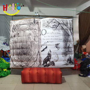 Décoration de fête de landau géant <span class=keywords><strong>ouvert</strong></span> toile de fond de livre gonflable - Product Image 2