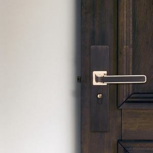 Minimaliste luxe intérieur maison en alliage de Zinc portes poignée appartement intérieur chambre moderne porte principale en bois levier poignées ensemble - Product Image 2